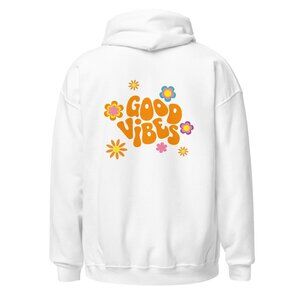 Stay Cozy In This Good Vibes Unisex Hoodie (Read Description)